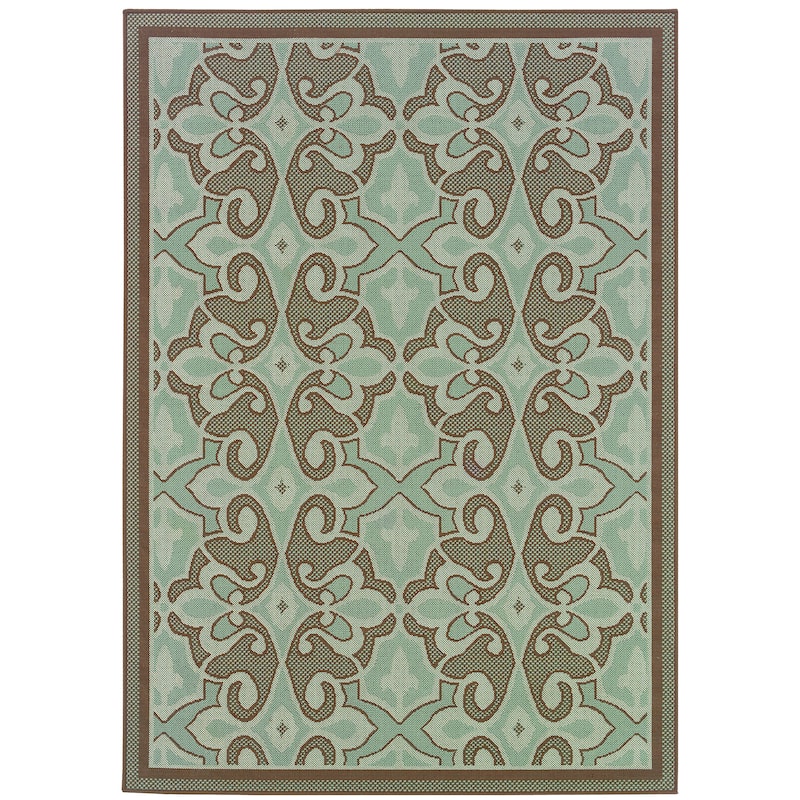 Vista Home Malta Porch Traditions Indoor/ Outdoor Loop Pile Area Rug