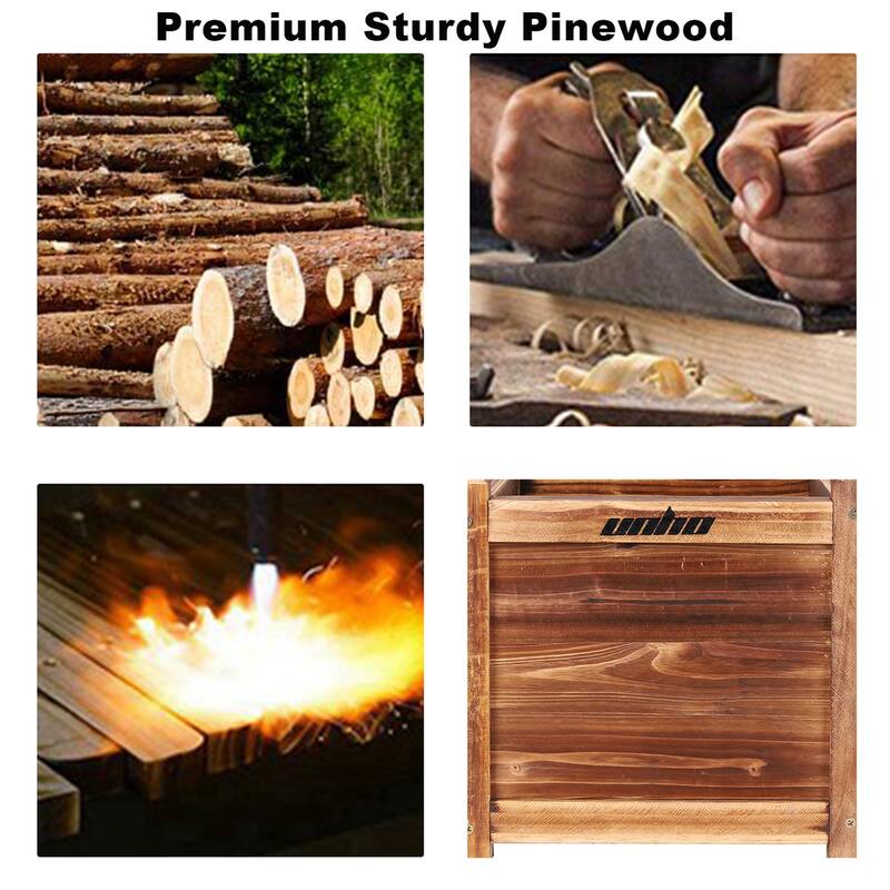 Garden Flower Planter Raised Box Vegetable Bed for Garden Yard Patio