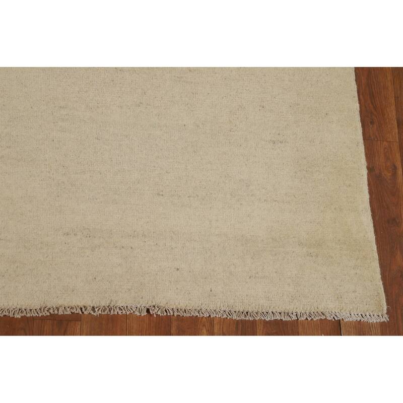 Contemporary Gabbeh Oriental Area Rug Hand-Knotted Wool Carpet - 6'5"x 9'7"