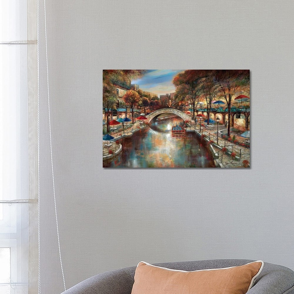 iCanvas "Evening On The Canal" by Ruane Manning Canvas Print