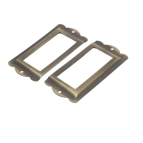 Shop Office Library File Cabinet Card Tag Label Holders Frames