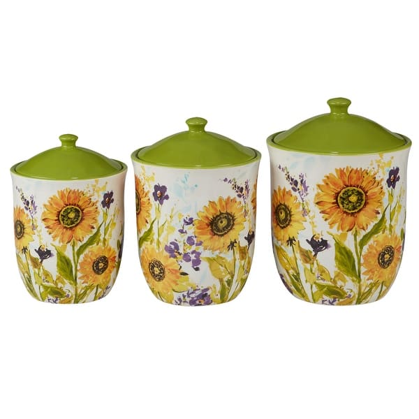 Certified International Sun Garden 3-piece Canister Set ...