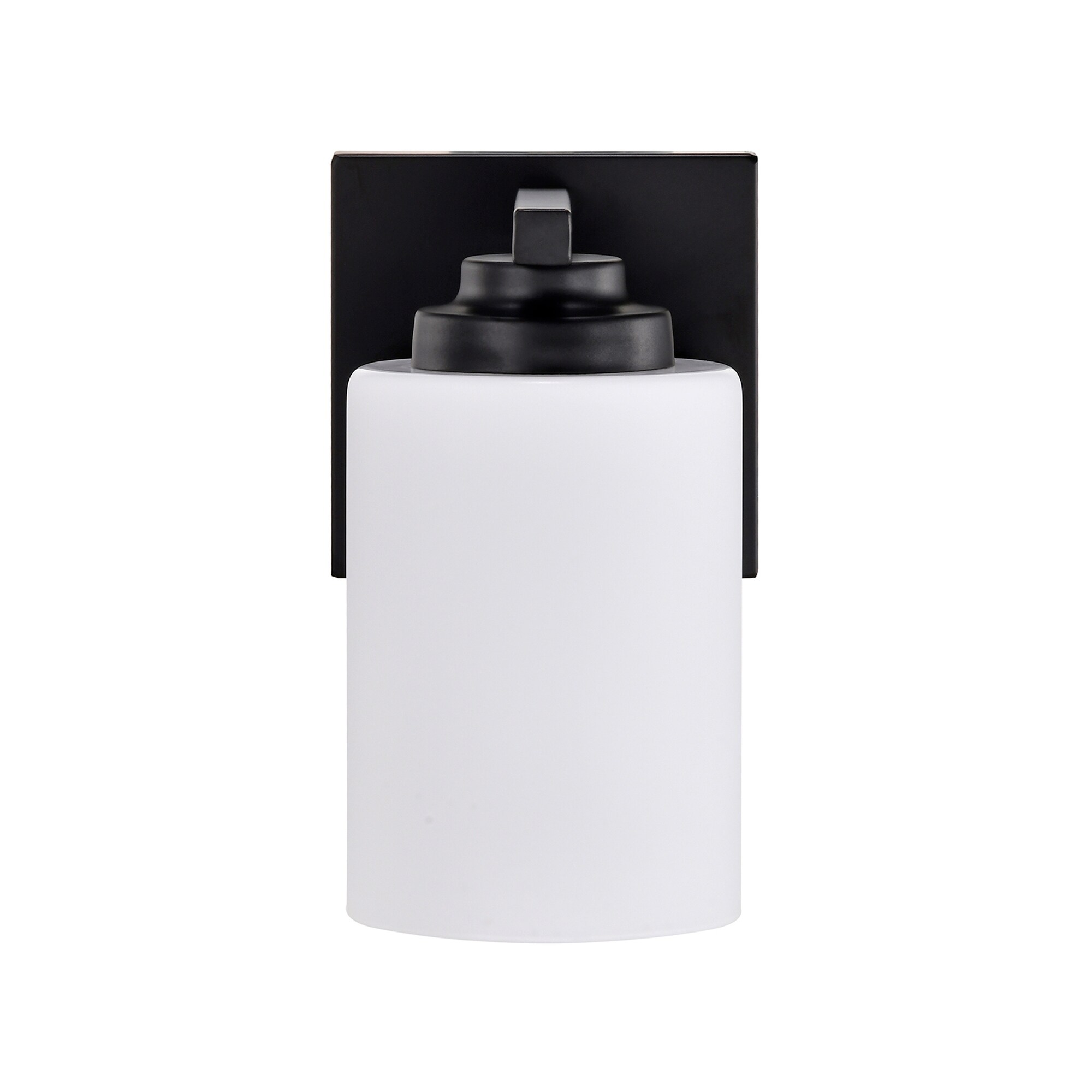 Brushed Nickel/Matte Black Aliana 1-Light Indoor Bathroom Vanity