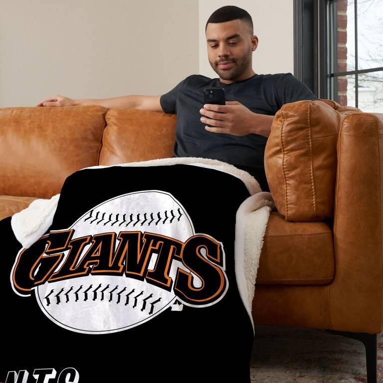 MLB CC Throwback Silk Touch Sherpa Throw Blanket