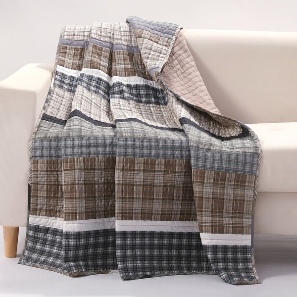 Barefoot Bungalow Gold Rush Quilted Throw Blanket