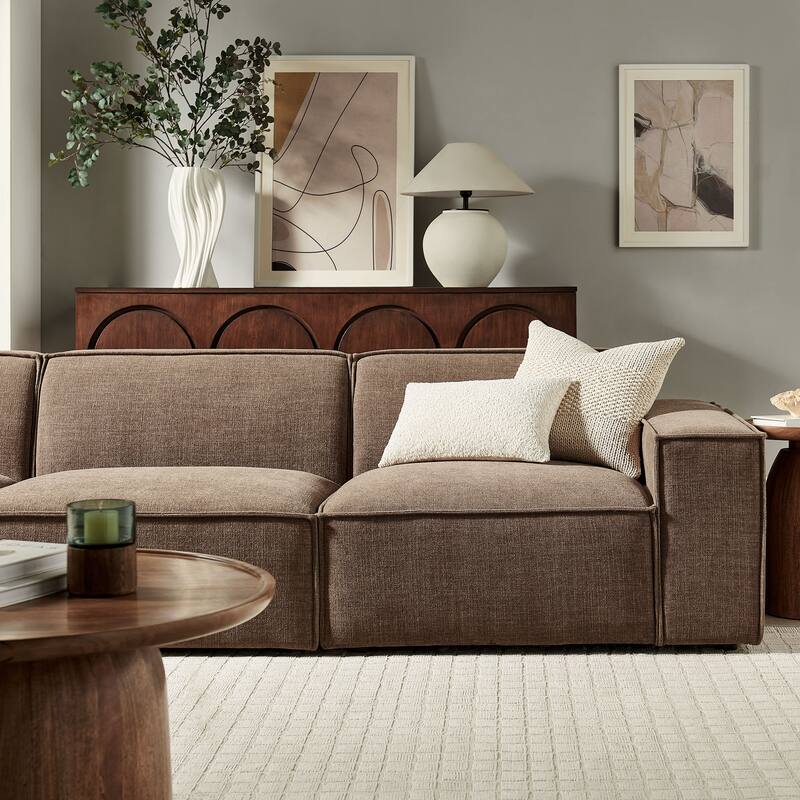 Restore 3-Piece Performance Fabric Upholstered Modular Sofa Set