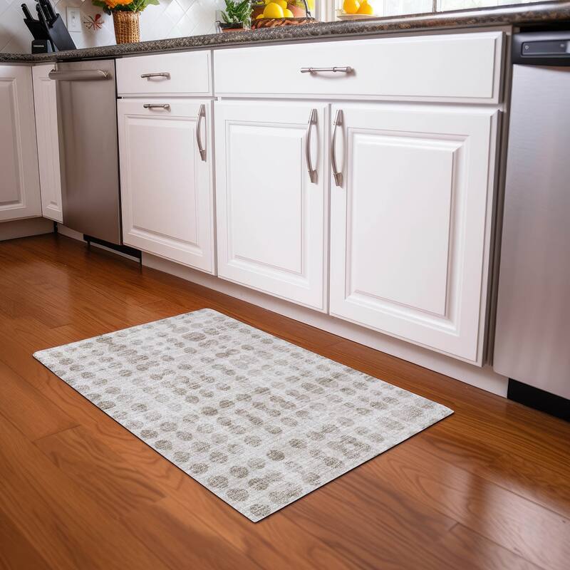Premium Washable Super Soft Modern Connect Mayfield Rug - Ivory - 1'8" x 2'6"