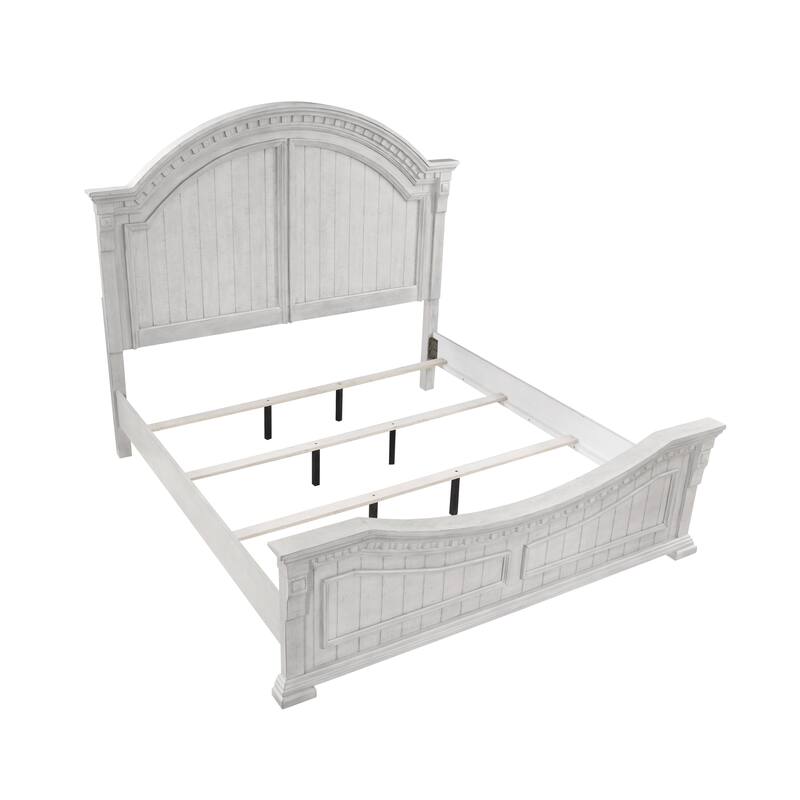 Faith Timeless Transitional Bed Elegant Headboard and Durable Design