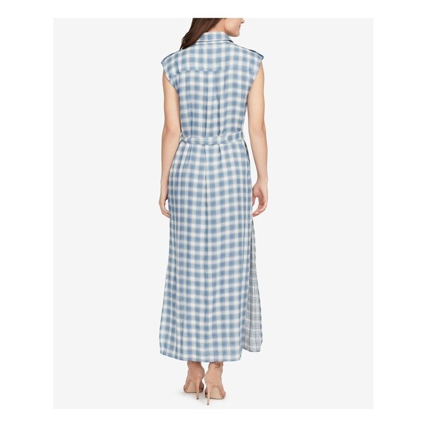 sleeveless maxi shirt dress