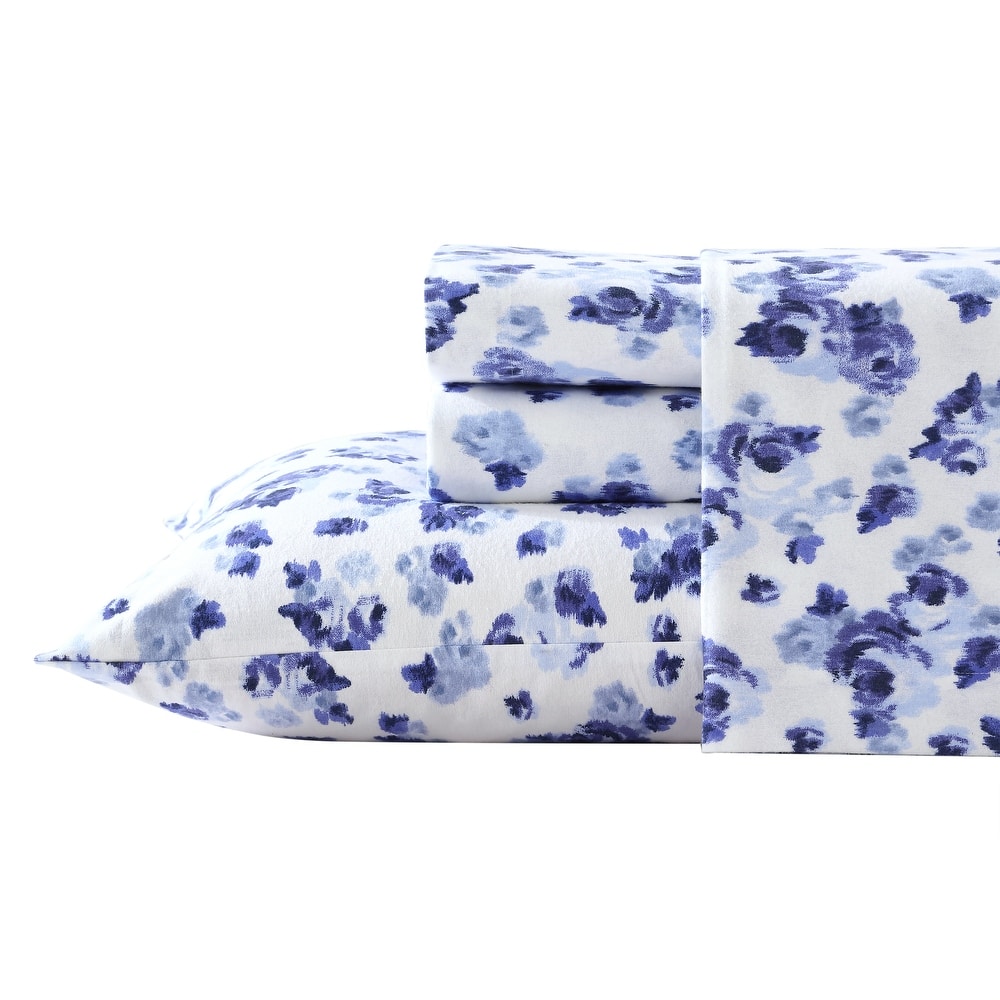Laura Ashley Printed Cotton Flannel Sheet Set