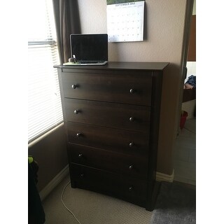 Copper Grove Periyar Espresso 5 Drawer Dresser Ships To Copper Grove Periyar Espresso 5