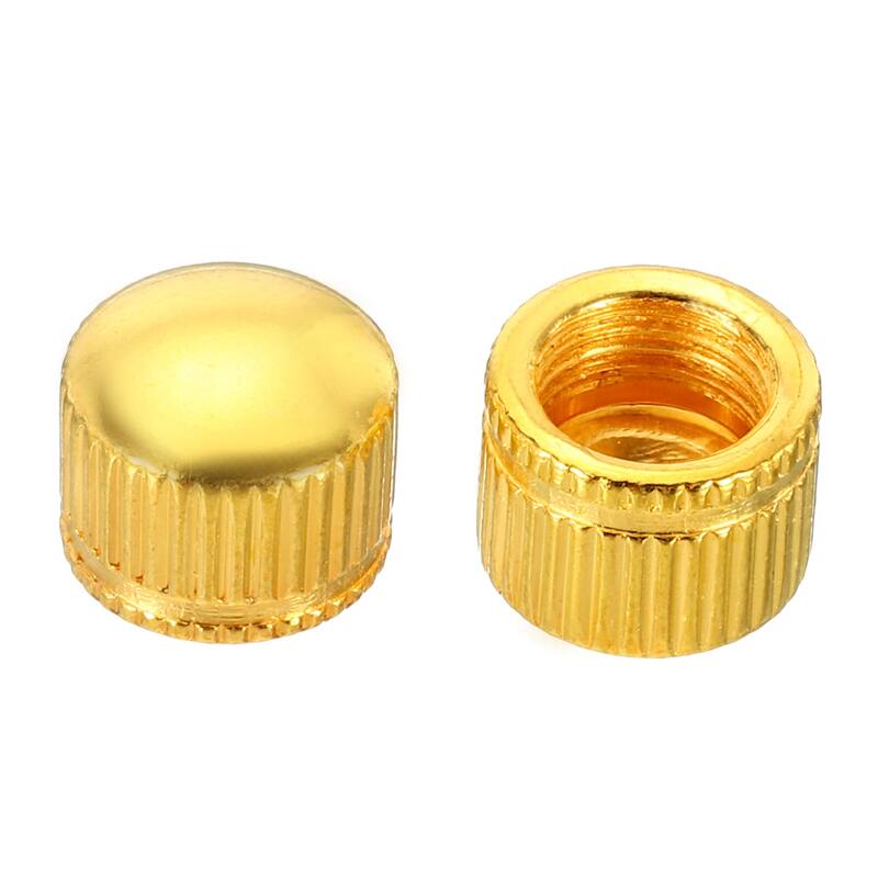 10 Pack M10 Lamp Finial Cap Knob Screw Cap Nut Bolt Cover Knurled Gold - Gold Tone