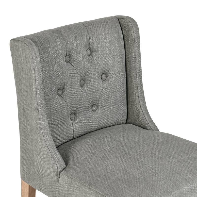 The Gray Barn Flying Hawk Tufted Upholstered 24-inch Counter Stool