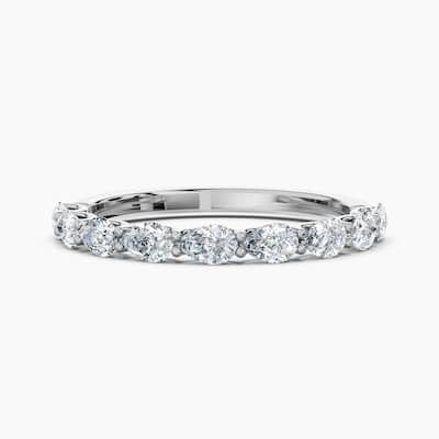 Auriya 14k Gold Pear-shaped East-West Lab Grown Diamond Half Eternity Band 0.90 - 3.00 ct. tw. (F-G, VS)