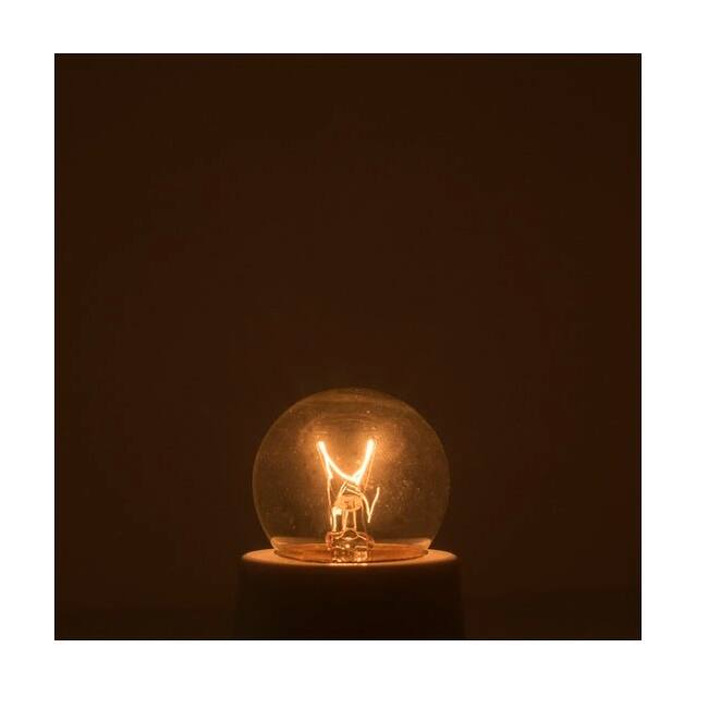 Bulbrite Pack of (25) 7.5 Watt Dimmable S14 Incandescent Light Bulbs with Medium (E26) Base, Clear