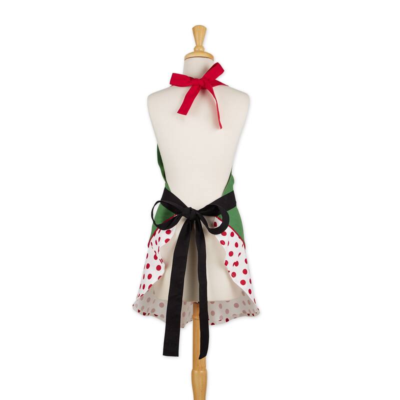 Design Imports Christmas Plaid Chef Kitchen Apron