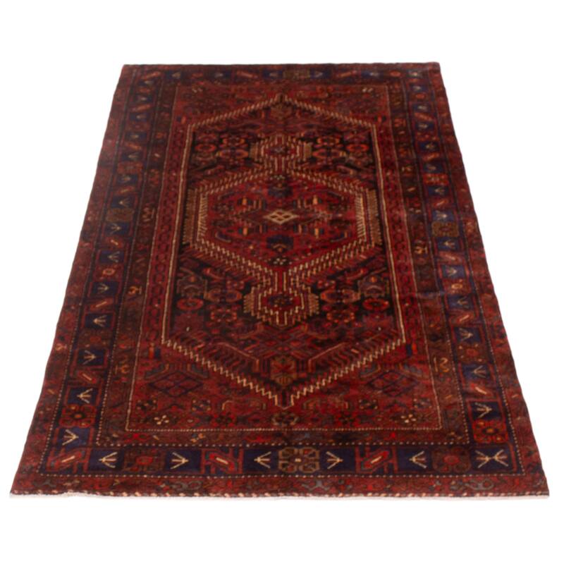 ECARPETGALLERY Hand-knotted Andelz Red Wool Rug - 4'11 x 9'1