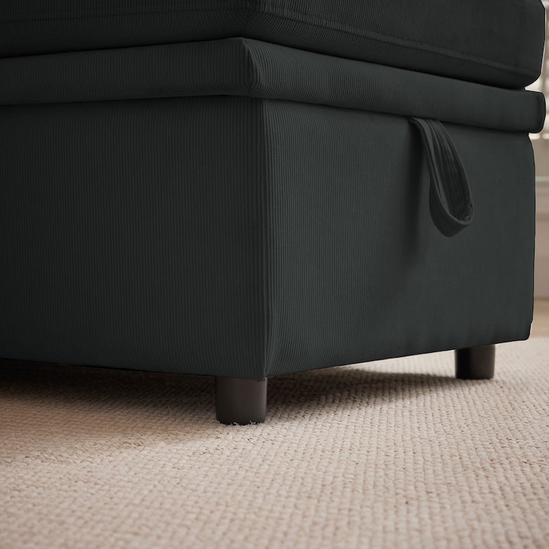 78.94" Pin Striped Fabric Sleeper Sofa