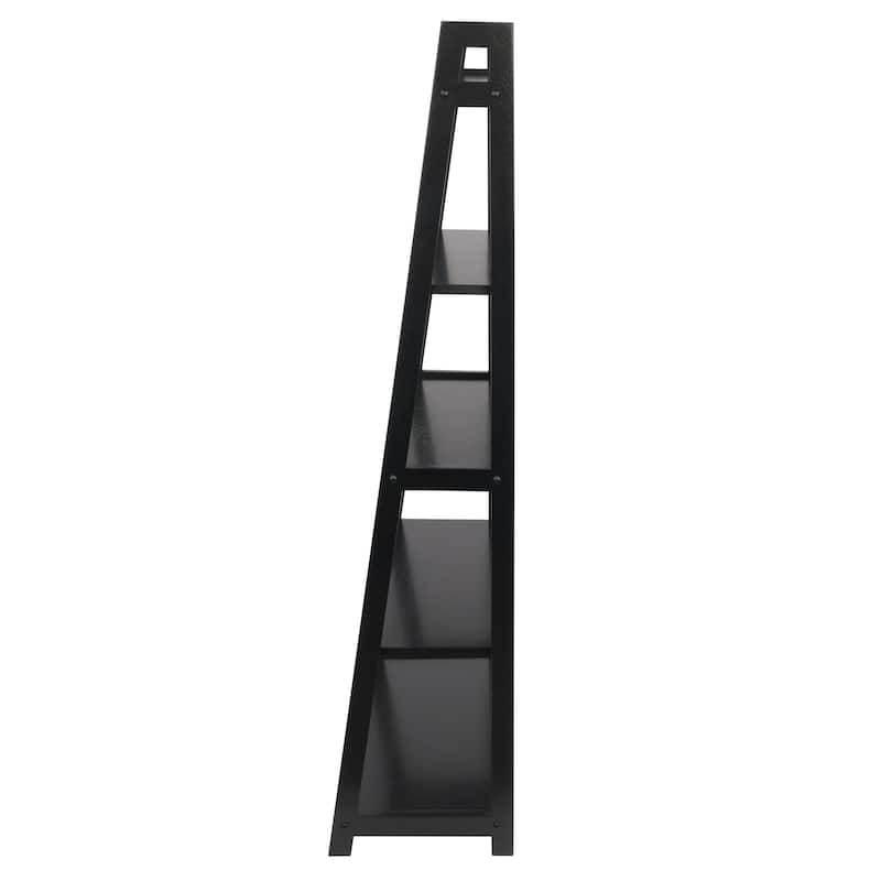 Adam 5-Tier A-Frame Shelf, Black - 27.87 x 12.99 x 58.03 inches
