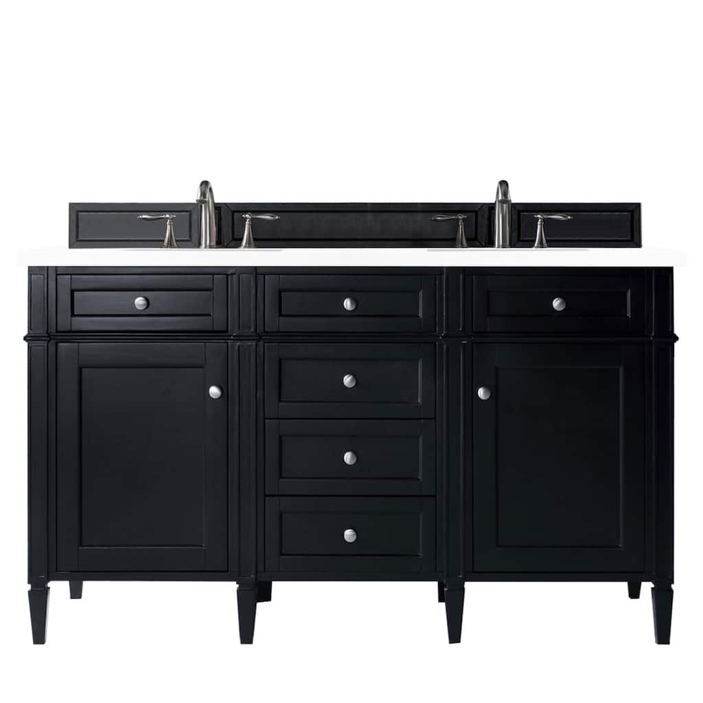 James Martin Vanities 650-V60D-3WZ Brittany 60" Double Basin Poplar