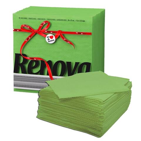 Renova Colored Dinner Disposable Paper Napkins Folded 1-Ply