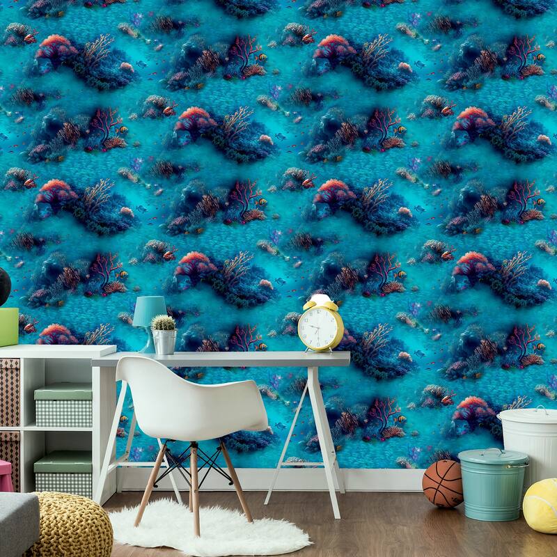 Arthouse Orlena Blue Under The Sea Wallpaper