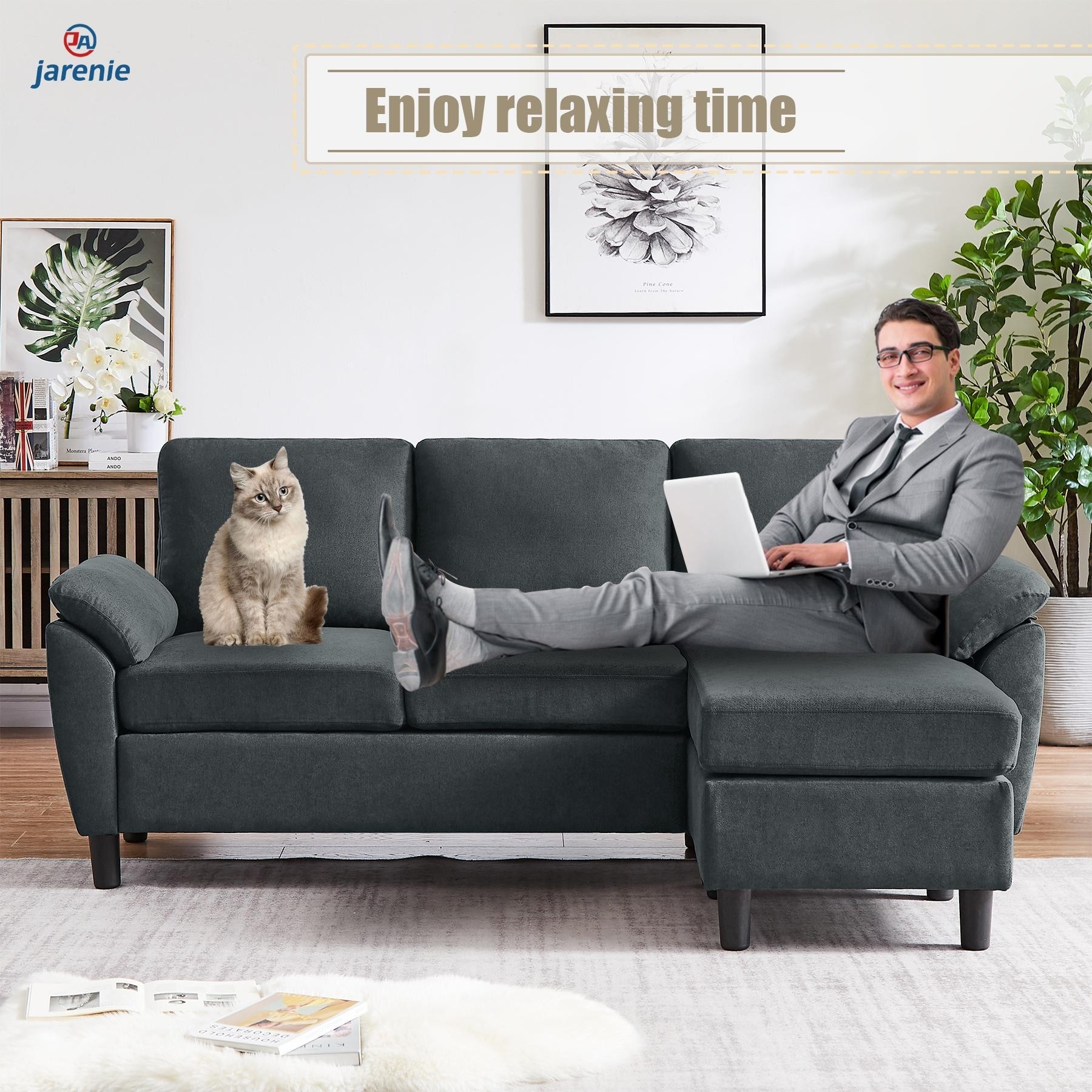 L shaped outlet couch comfortable