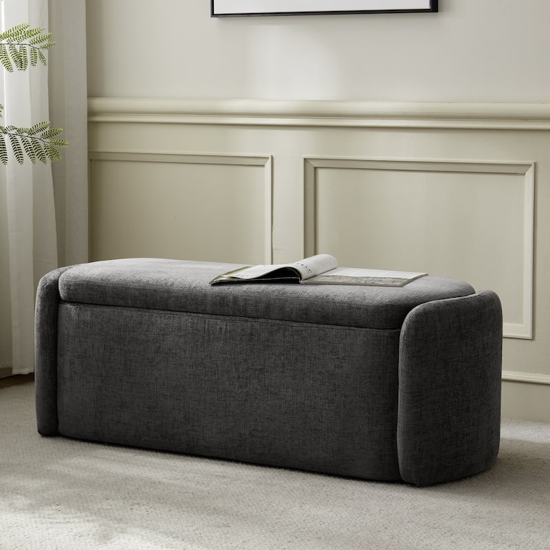 Bedroom Bench Storage Bench with Arms Ottoman entryway bench with storage End of Bed Bench, Entryway Bench