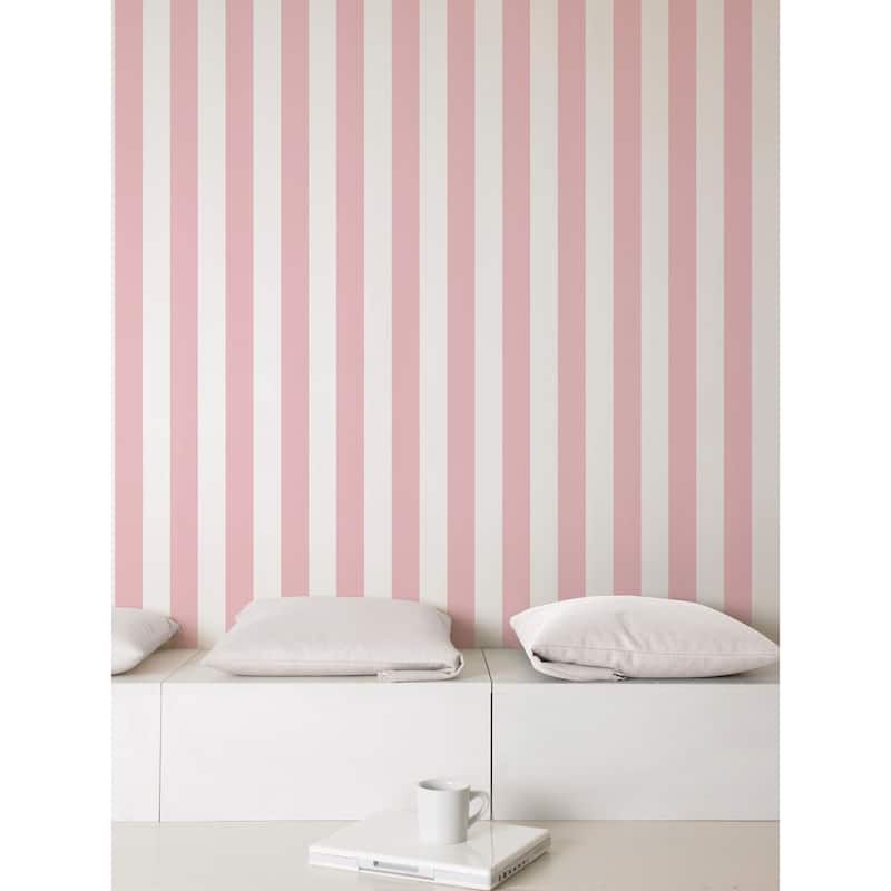 Galerie Wallcoverings Smart Stripes 2 Awning Stripe Vinyl on Non-Woven Matte Wallpaper Roll