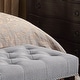 preview thumbnail 7 of 13, Moser Bay Almaraz 56 or 35 Inch Linen Upholstered Hand-tufted Transitional Bench