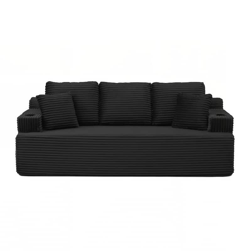 86.2''Boneless Sofa Couch with 2 Pillows Extra