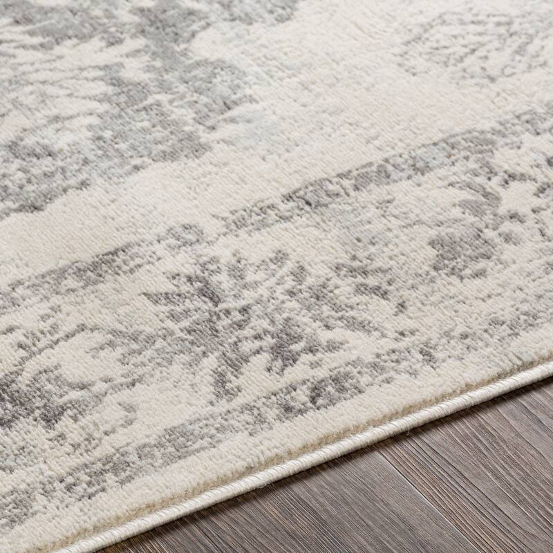 Livabliss Clairee Distressed Medallion Area Rug
