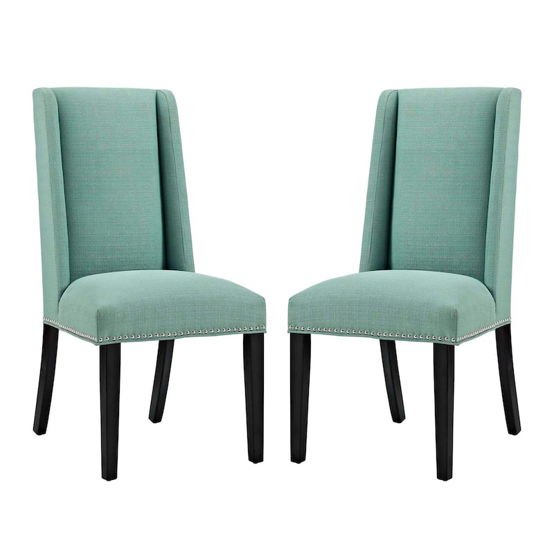 Modway Baron Fabric Upholstered Dining Chairs (Set of 2)