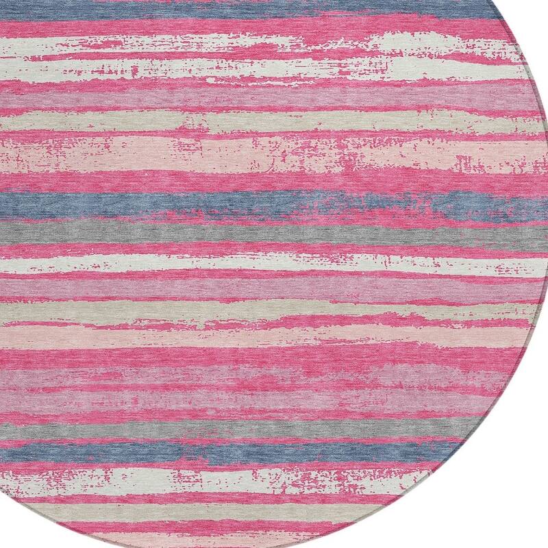 HomeRoots Striped Transitional Rectangle Outdoor Rug