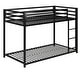 preview thumbnail 20 of 29, Avenue Greene Macie Metal Twin over Twin Bunk Bed Black