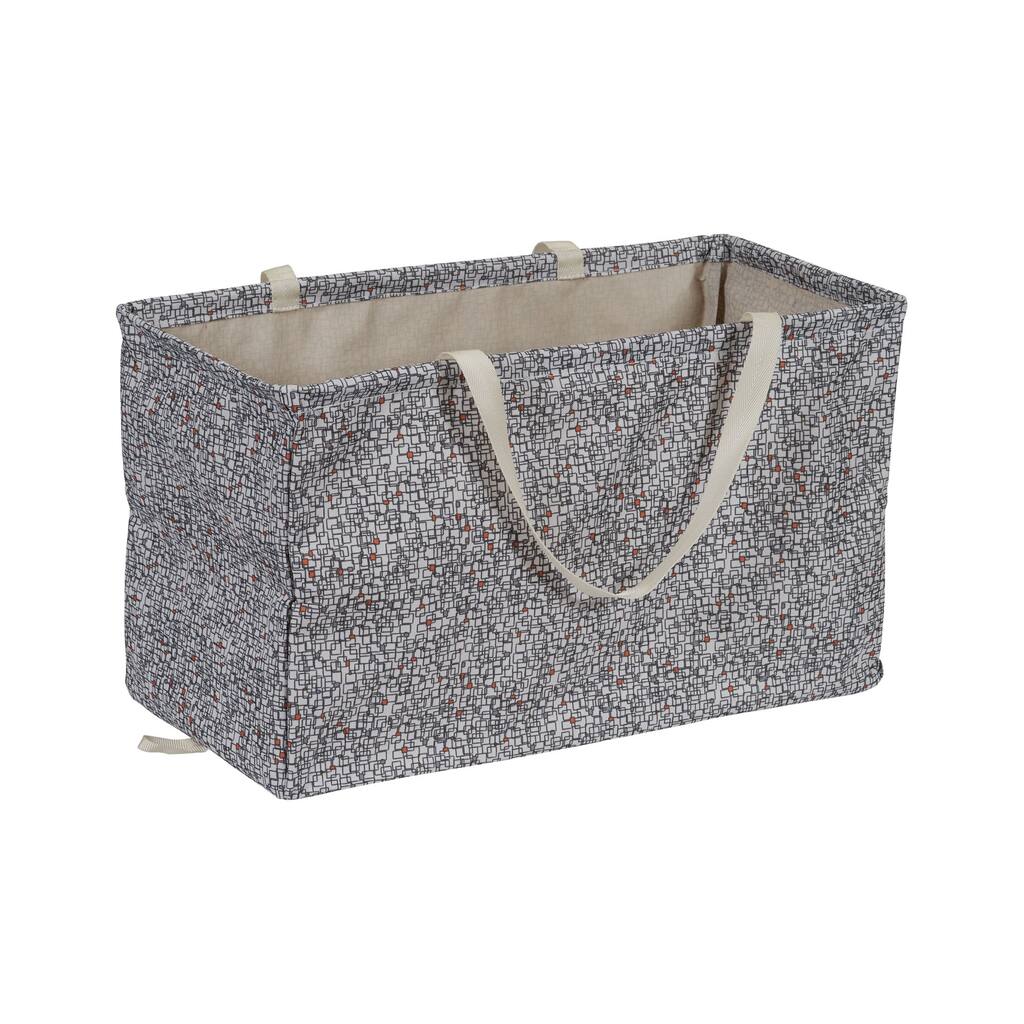 KRUSH CONTAINER Rectangle Tote Bag, Geometric - 22'' x 11'' x 13''