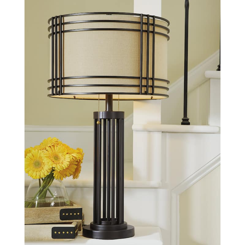 Hanswell Metal Table Lamp - 17"W x 17"D x 30"H