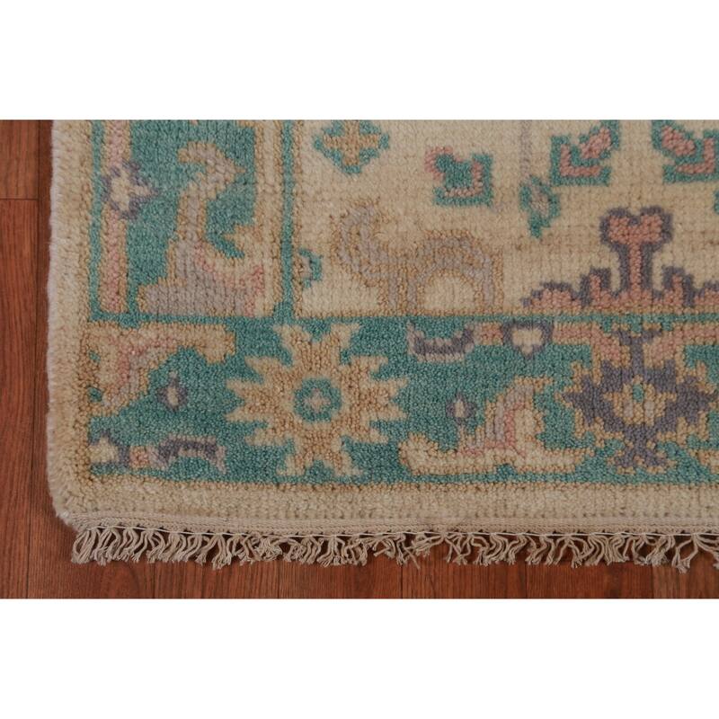 Oushak Oriental Runner Rug Handmade Wool Carpet - 2'7" x 7'10"