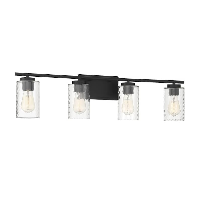 Meridian M80039 4 Light 32" Wide Bathroom Vanity Light with Swirl
