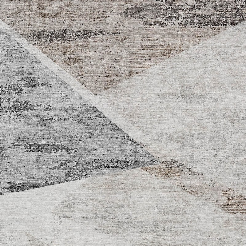HomeRoots Abstract Transitional Rectangle Outdoor Rug