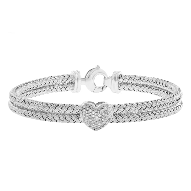 EFFY 925 Silver Heart Bracelet