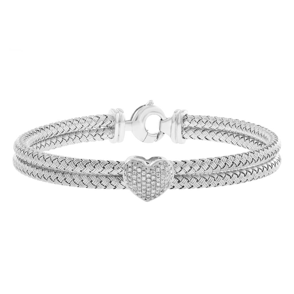 EFFY 925 Silver Heart Bracelet