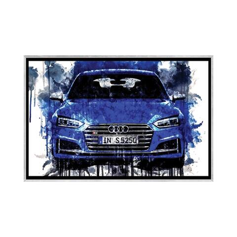 iCanvas "2018 Audi S5 Sportback" by Sissy Angelastro Framed