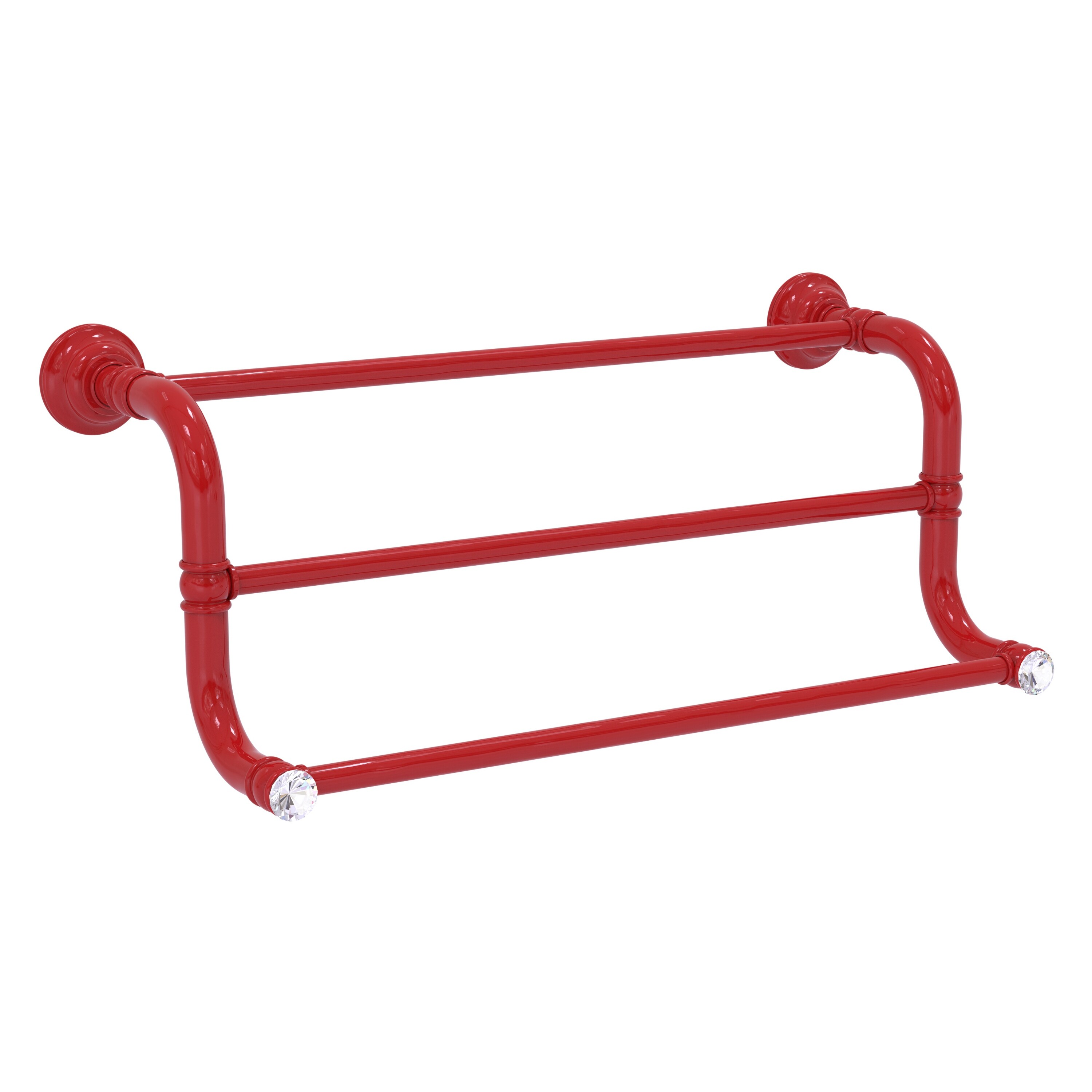 Allied Brass Carolina Crystal 3 Bar Hand Towel Rack