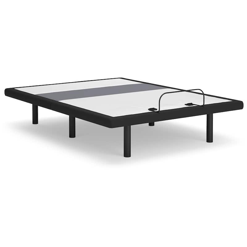 Signature Design by Ashley Best Base with Lumbar and Audio Black Adjustable Head Base - Full