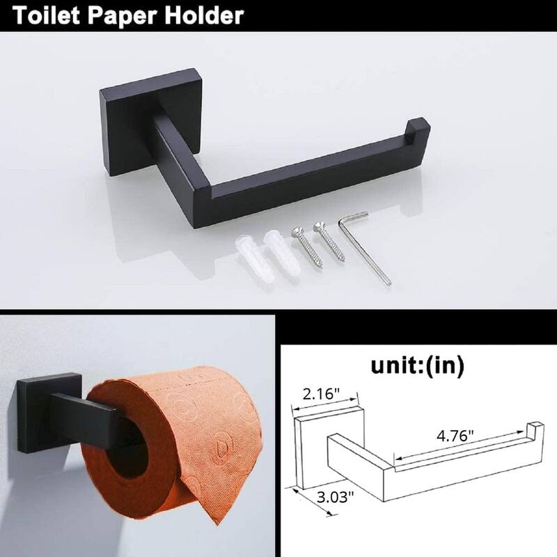 Interbath 5 Pieces Bathroom Hardware Accessories Set