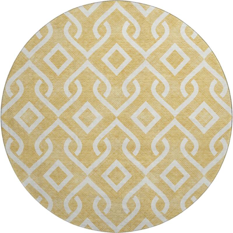 Premium Washable Super Soft Modern Medallions Mayfield Rug