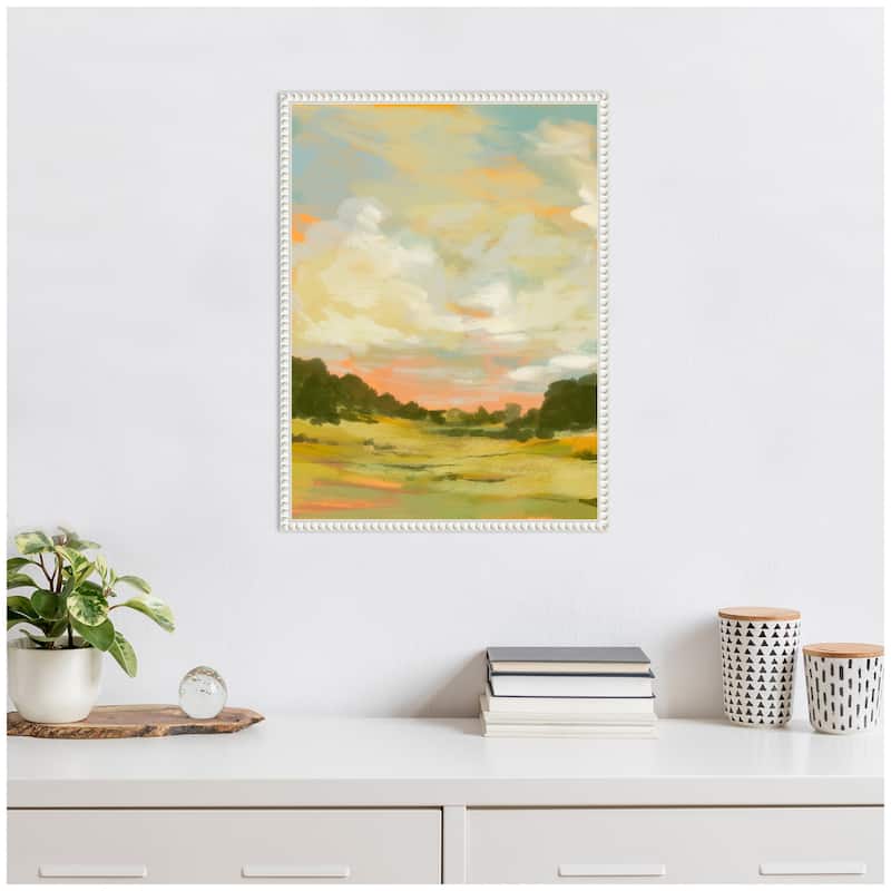 Kate and Laurel Sylvie Landscape 2 Framed Canvas by Annie Quigley