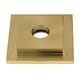 preview thumbnail 6 of 4, Kingston Brass Claremont Heavy Duty Square Solid Cast Brass Shower Flange Brushed Brass
