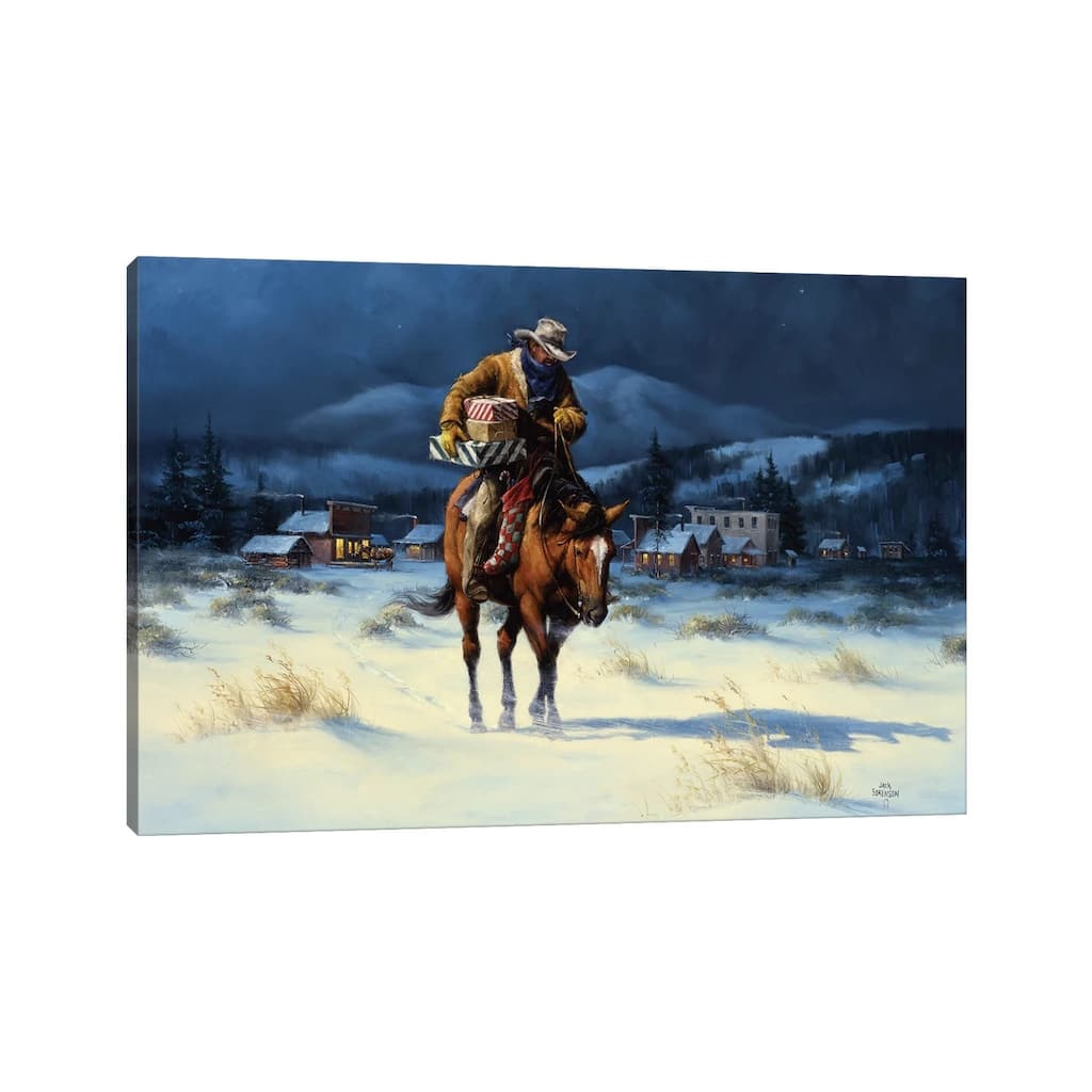 iCanvas "Bringing Christmas Home" by Jack Sorenson Canvas Print